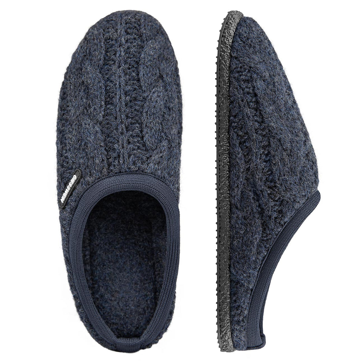 Cozy Dark Gray Giesswein Wool Slip-On Slippers Men Size 45 Amazon.com | Giesswein Slipper Veitsch - Indoor & Outdoor  main image 2