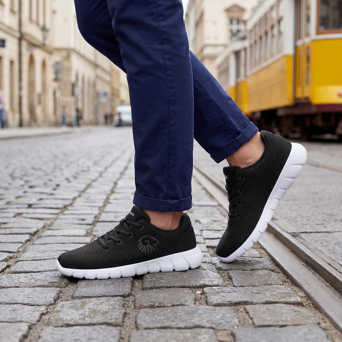 Giesswein Merino Wool Runner Breathable Lightweight Athletic Sneakers GIESSWEIN Grey Merino Wool Runners Women main image 4