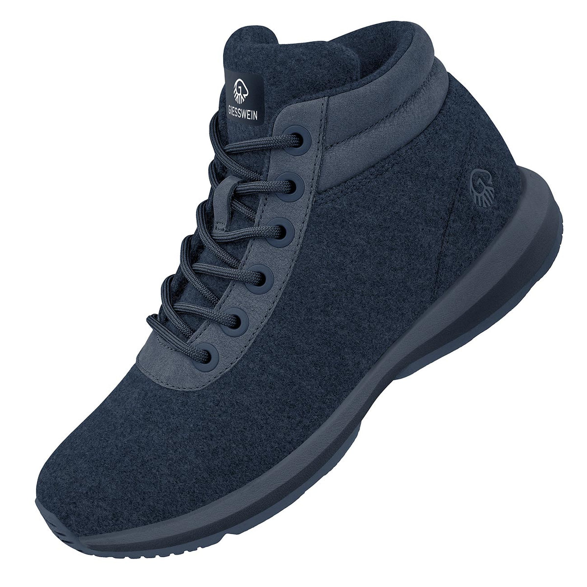 Geisswein Boots Mens Size 13 US Merino Wool Sneaker High Top Green Winter 46 EU Wool Cross X Alpine - Hiking shoe with Merino wool main image 3