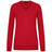 Cotton Pullover V-Neck Women / flame red-343