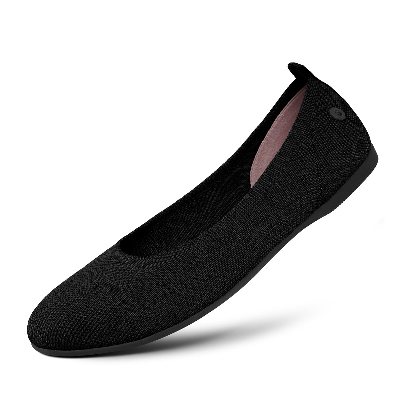 Black round toe ballet fashion flats