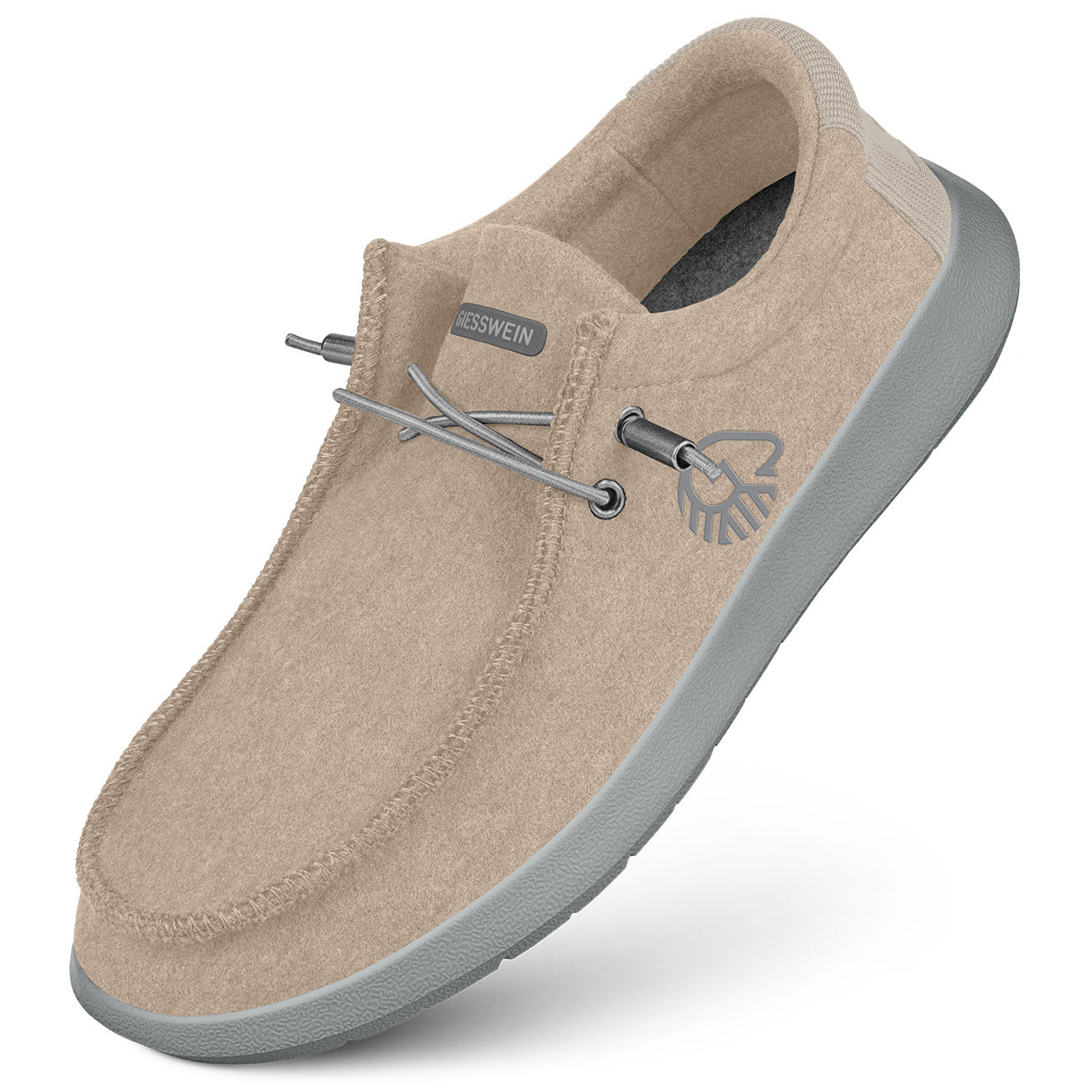 Geisswein Mens Merino Wool slip on hand soled clogs. Gray wool size 42 EU US 9‎ Giesswein Vent Wool Size EU 40 Gray Clogs Slippers Comfort  main image 4