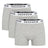 Organic Boxershorts (Pack of three) / grey-017